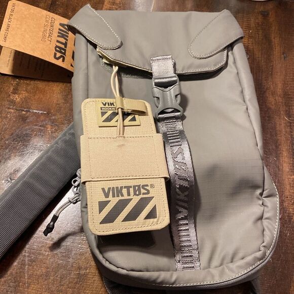 Gray Tactical Sling Bag - Picture 2 of 11